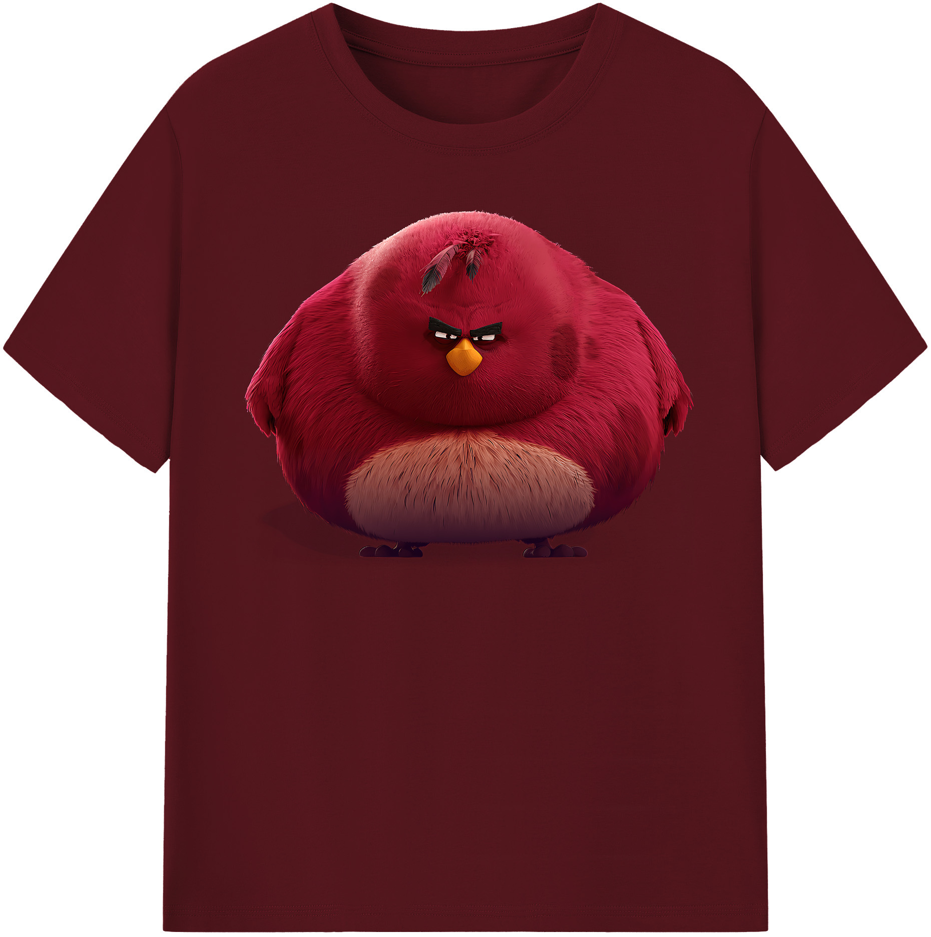 （画像用） Angry Birds アングリーバード 綿100％半袖Tシャツ（フロントプリント）